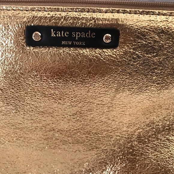 New KATE SPADE Gold Bag - Picture 1 of 10